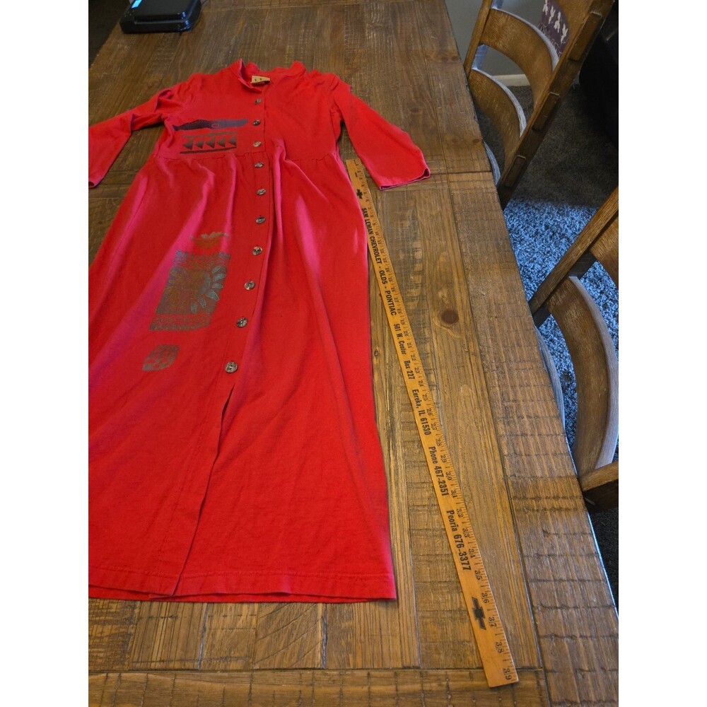 Blue Cactus Made In USA Dress Check Pictures For Measurements No Size Tag - Picture 2 of 16